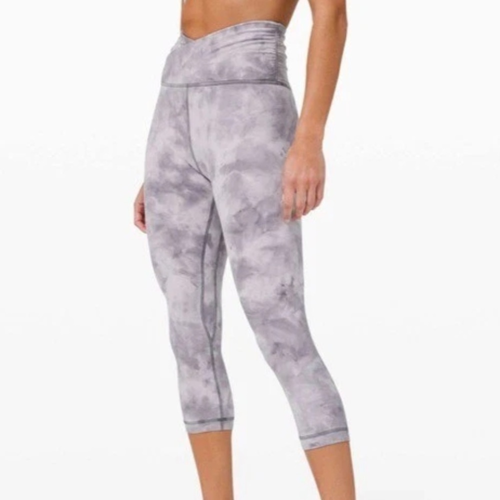 Lululemon Align 21” Cross Waist Diamond Stargaze Pitch Gray 4